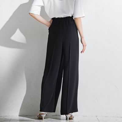 シワレス”ワイドパンツ≪洗濯機で洗える≫ | la.f（Women