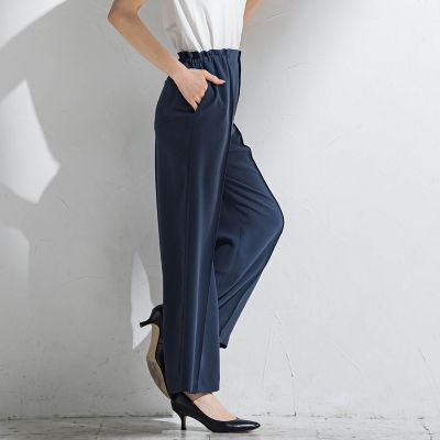 シワレス”ワイドパンツ≪洗濯機で洗える≫ | la.f（Women