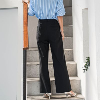 バックラッシュリネン混パンツ≪洗濯機で洗える≫