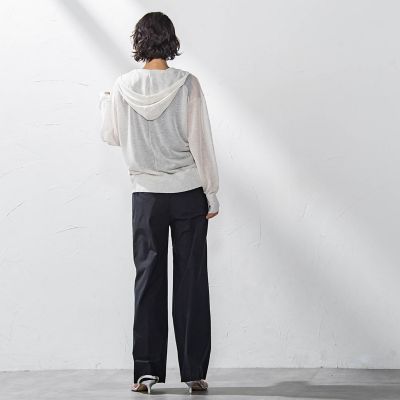 バックラッシュリネン混パンツ≪洗濯機で洗える≫