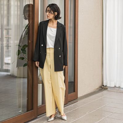 バックラッシュリネン混パンツ≪洗濯機で洗える≫