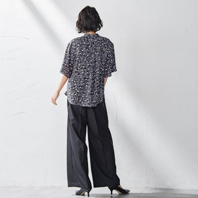 【ＷＥＢ限定】タックワイドパンツ≪洗濯機で洗える≫