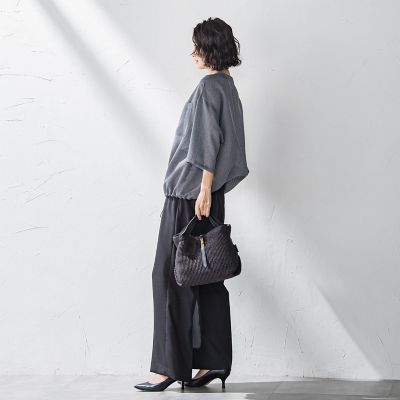 【ＷＥＢ限定】タックワイドパンツ≪洗濯機で洗える≫