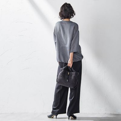 【ＷＥＢ限定】タックワイドパンツ≪洗濯機で洗える≫