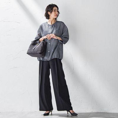 【ＷＥＢ限定】タックワイドパンツ≪洗濯機で洗える≫