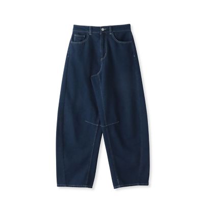 【ＷＥＢ限定】デニムカーブパンツ≪洗濯機で洗える≫