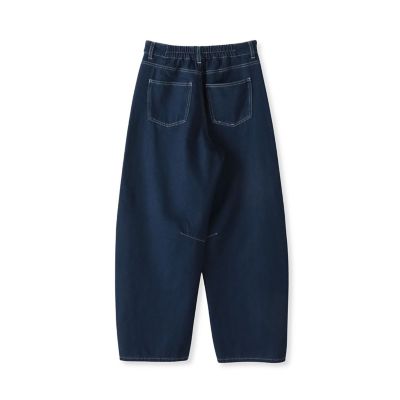 【ＷＥＢ限定】デニムカーブパンツ≪洗濯機で洗える≫