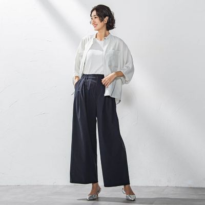 タックボリュームワイドパンツ≪洗濯機で洗える≫ | la.f（Women