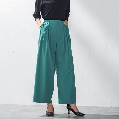 ＜la.f...（Women）＞タックボリュームワイドパンツ≪洗濯機で洗える≫