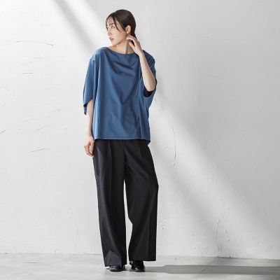 ドライシャンタンワイドパンツ≪洗濯機で洗える≫