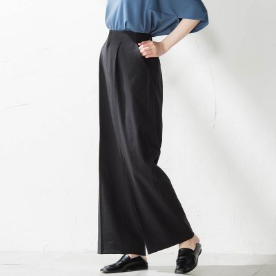 ドライシャンタンワイドパンツ≪洗濯機で洗える≫