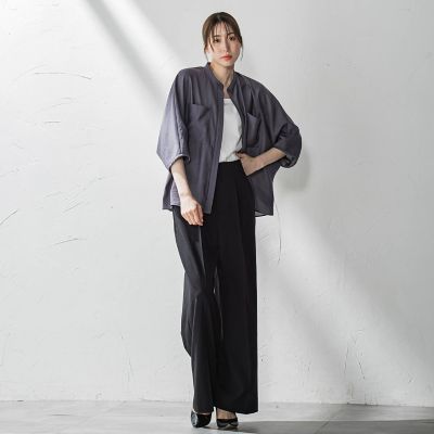 ドライシャンタンワイドパンツ≪洗濯機で洗える≫