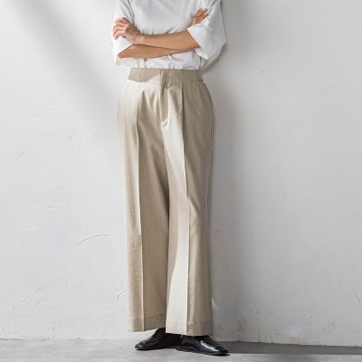 ＜la.f...（Women）＞ドライシャンタンワイドパンツ≪洗濯機で洗える≫