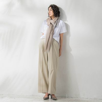 ドライシャンタンワイドパンツ≪洗濯機で洗える≫