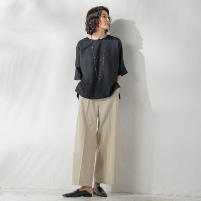 ドライシャンタンワイドパンツ≪洗濯機で洗える≫