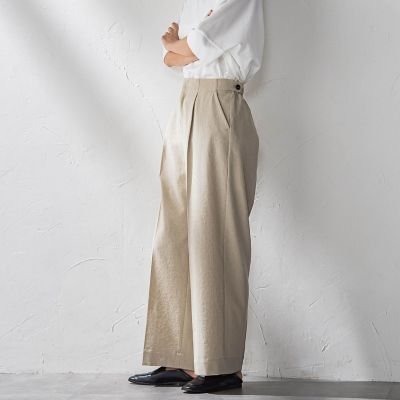 ドライシャンタンワイドパンツ≪洗濯機で洗える≫