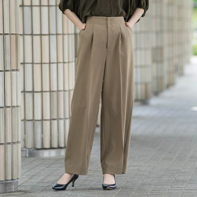 ドライシャンタンワイドパンツ≪洗濯機で洗える≫