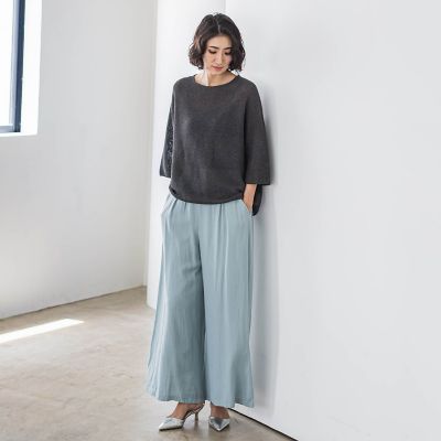 【ＷＥＢ限定】ガウチョワイドパンツ≪手洗い可能≫