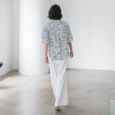 パッチポケットワイドパンツ≪洗濯機で洗える≫