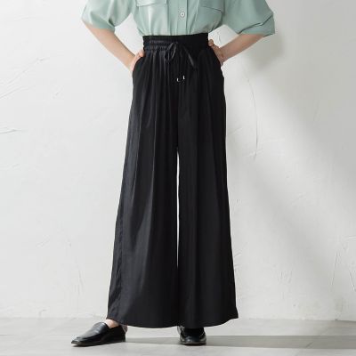 【ＷＥＢ限定】ウエストギャザーワイドパンツ≪手洗い可能≫
