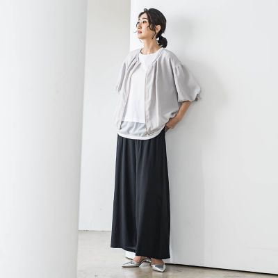 【ＷＥＢ限定】ウエストギャザーワイドパンツ≪手洗い可能≫