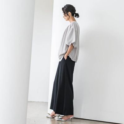 【ＷＥＢ限定】ウエストギャザーワイドパンツ≪手洗い可能≫