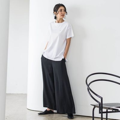 【ＷＥＢ限定】ウエストギャザーワイドパンツ≪手洗い可能≫