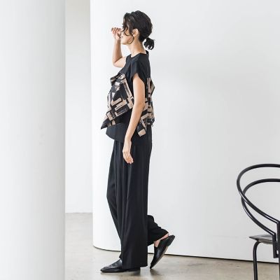 【ＷＥＢ限定】ウエストギャザーワイドパンツ≪手洗い可能≫