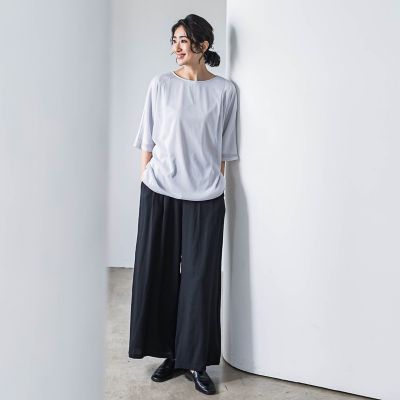 【ＷＥＢ限定】ウエストギャザーワイドパンツ≪手洗い可能≫