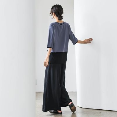 【ＷＥＢ限定】ウエストギャザーワイドパンツ≪手洗い可能≫