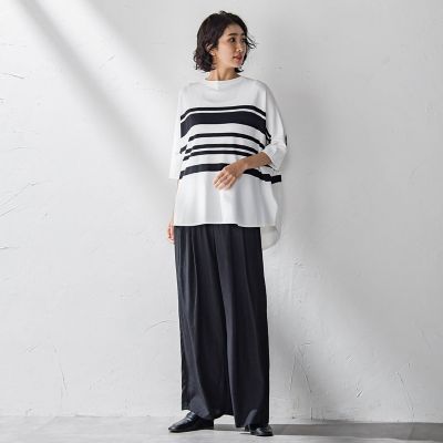 【ＷＥＢ限定】ウエストギャザーワイドパンツ≪手洗い可能≫
