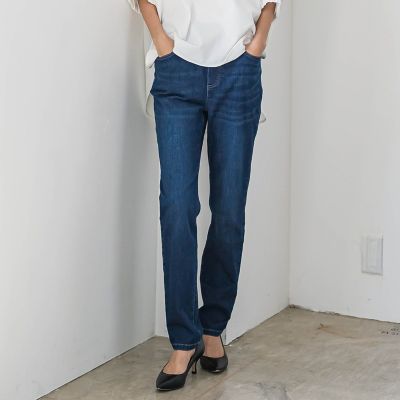 ＜la.f...（Women）＞【ｂｉｙｏｒｉ】”しゃがんでも走っても、ノンストレス”デニムレギパン≪洗濯機で洗える≫