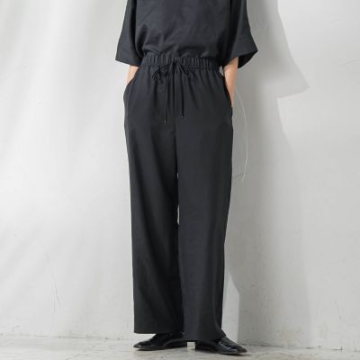 【SALE】la.f...（Women）/ラ エフ 麻調ヴィンテージパンツ&#8810;手洗い可能&#8811; 04ブラック パンツ・ズボン【三越伊勢丹/公式】