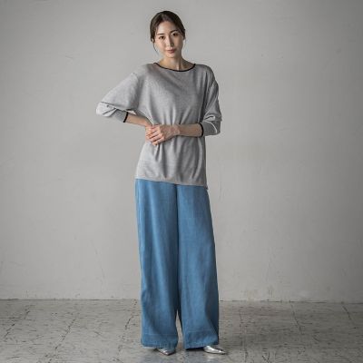 モニーレ　レーヨンデニムワイドパンツ モニーレ レーヨンデニムワイドパンツ モニーレレーヨンデニム