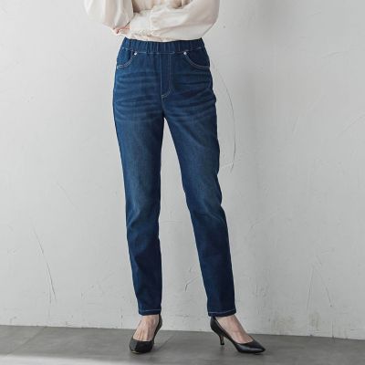 la.f...（Women）/ラ エフ ぐーんと伸びるデニムレギパン&#8810;洗濯機で洗える&#8811; 05ネイビー パンツ・ズボン【三越伊勢丹/公式】