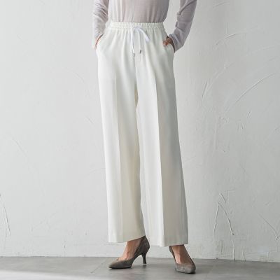 la.f...（Women）/ラ エフ ピクシエスタワイドパンツ&#8810;洗濯機で洗える&#8811; 01ホワイト パンツ・ズボン【三越伊勢丹/公式】