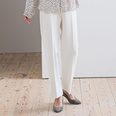 la.f...（Women）/ラ エフ ピクシエスタストレートパンツ&#8810;洗濯機で洗える&#8811; 01ホワイト パンツ・ズボン【三越伊勢丹/公式】