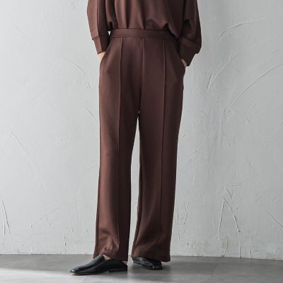 ＜la.f...（Women）＞【ＷＥＢ限定】”もっちり素材”ダンボールワイドパンツ≪手洗い可能≫