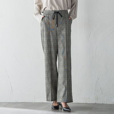 ＜la.f...（Women）＞【ＷＥＢ限定】”ウエストゴムで快適”ワイドパンツ≪洗濯機で洗える≫