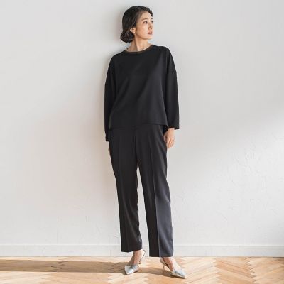 ハイストレッチカルゼストレートパンツ | la.f (Women)/ラ エフ