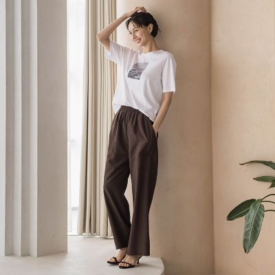 メンズ lacquer&c コットン ヘビーリネンパンツ 46 ベージュ