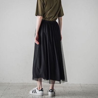 【ＷＥＢ限定色あり】リバーシブルチュールスカート≪洗濯機で洗える≫