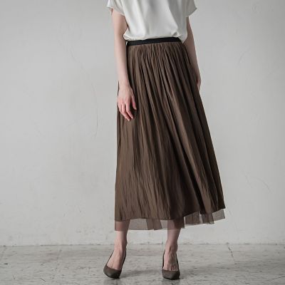 【ＷＥＢ限定色あり】リバーシブルチュールスカート≪洗濯機で洗える≫