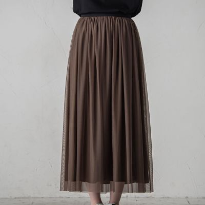 【ＷＥＢ限定色あり】リバーシブルチュールスカート≪洗濯機で洗える≫