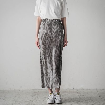 【ＷＥＢ＆ａｍｐ　一部店舗限定】ニュアンスプリーツナロースカート