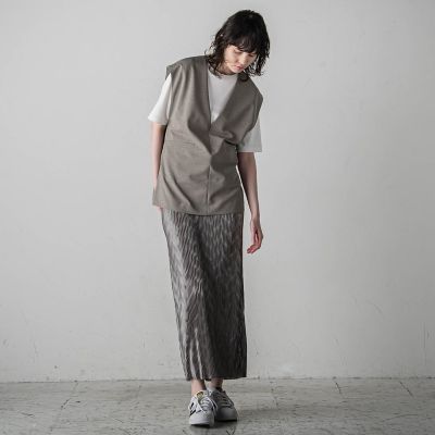 【ＷＥＢ＆ａｍｐ　一部店舗限定】ニュアンスプリーツナロースカート