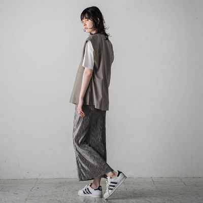 【ＷＥＢ＆ａｍｐ　一部店舗限定】ニュアンスプリーツナロースカート