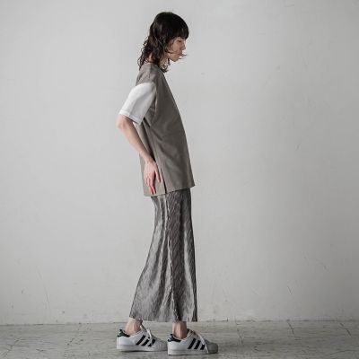 【ＷＥＢ＆ａｍｐ　一部店舗限定】ニュアンスプリーツナロースカート