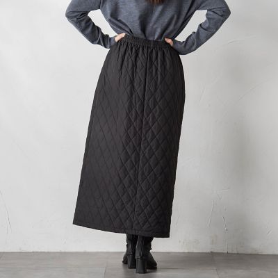 キルトタフタスカート≪洗濯機で洗える≫
