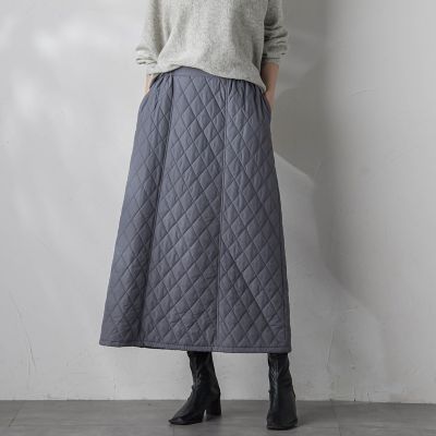 キルトタフタスカート≪洗濯機で洗える≫